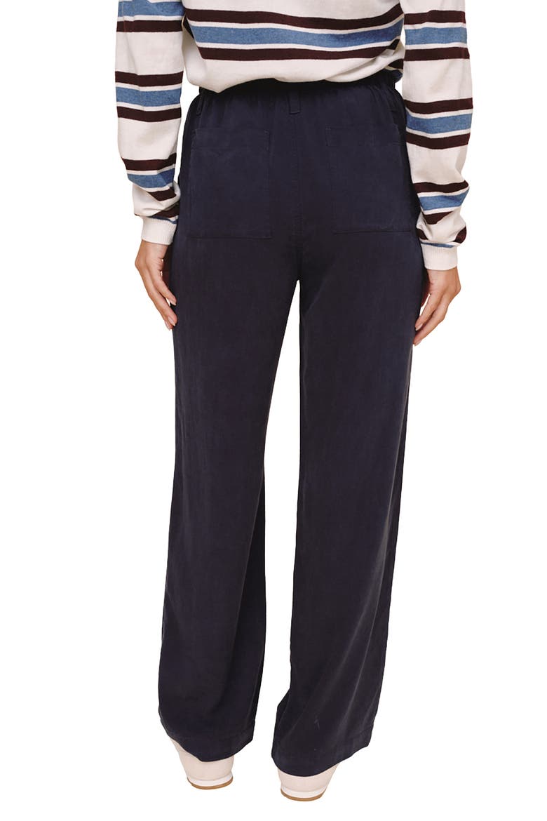 Drawstring Wide Leg Jeans, Alternate, color, ENDLESS SEA