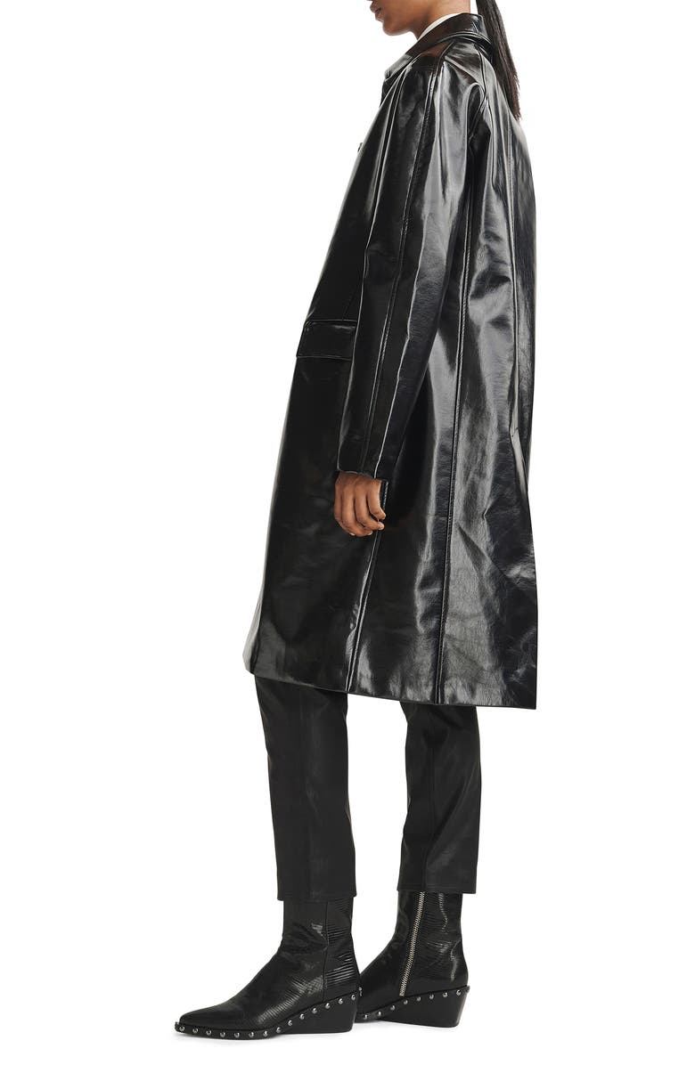 rag & bone Morin Faux Leather Coat, Alternate, color,