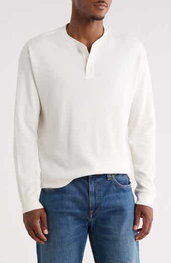 Long Sleeve Waffle Knit Henley
