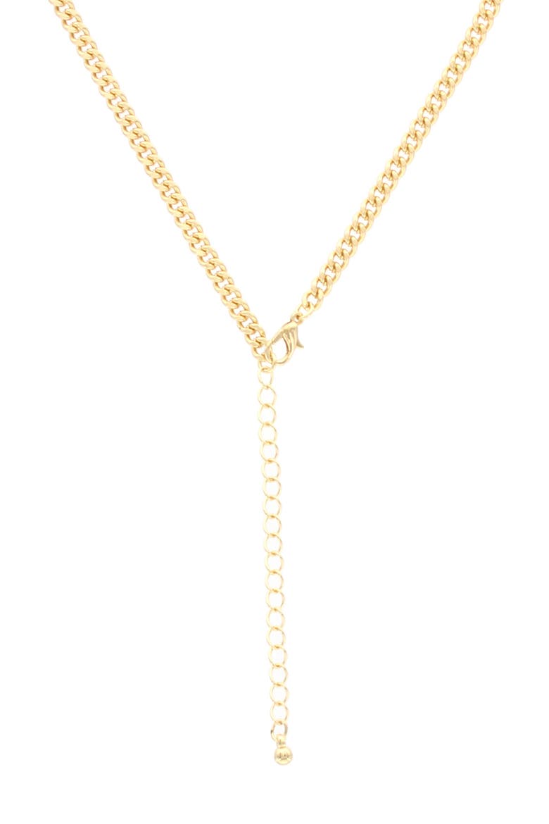 Charming Chain Necklace, Alternate, color, GOLD / RED
