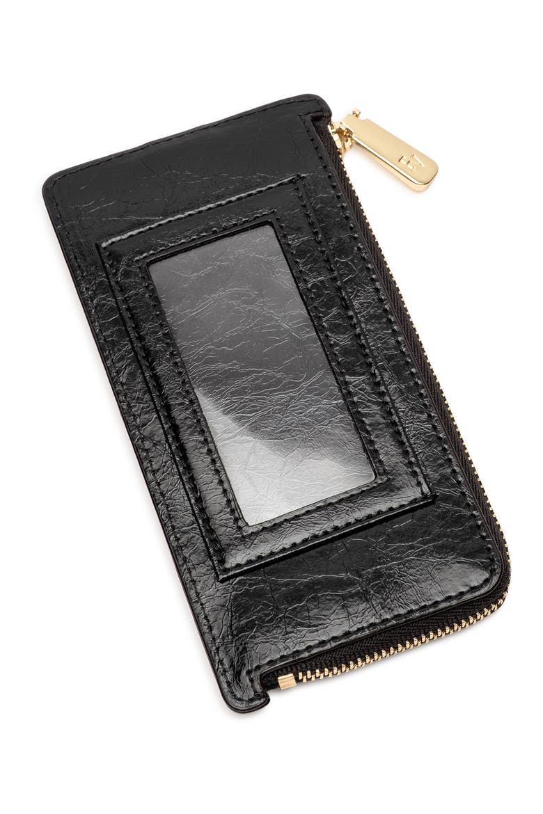 Cher Leather Wallet, Main, color, BLACK