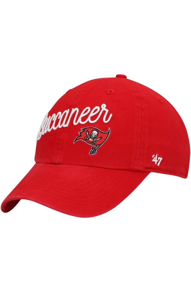 '47 Women's '47 Red Tampa Bay Buccaneers Millie Clean Up Adjustable Hat, Main, color, 