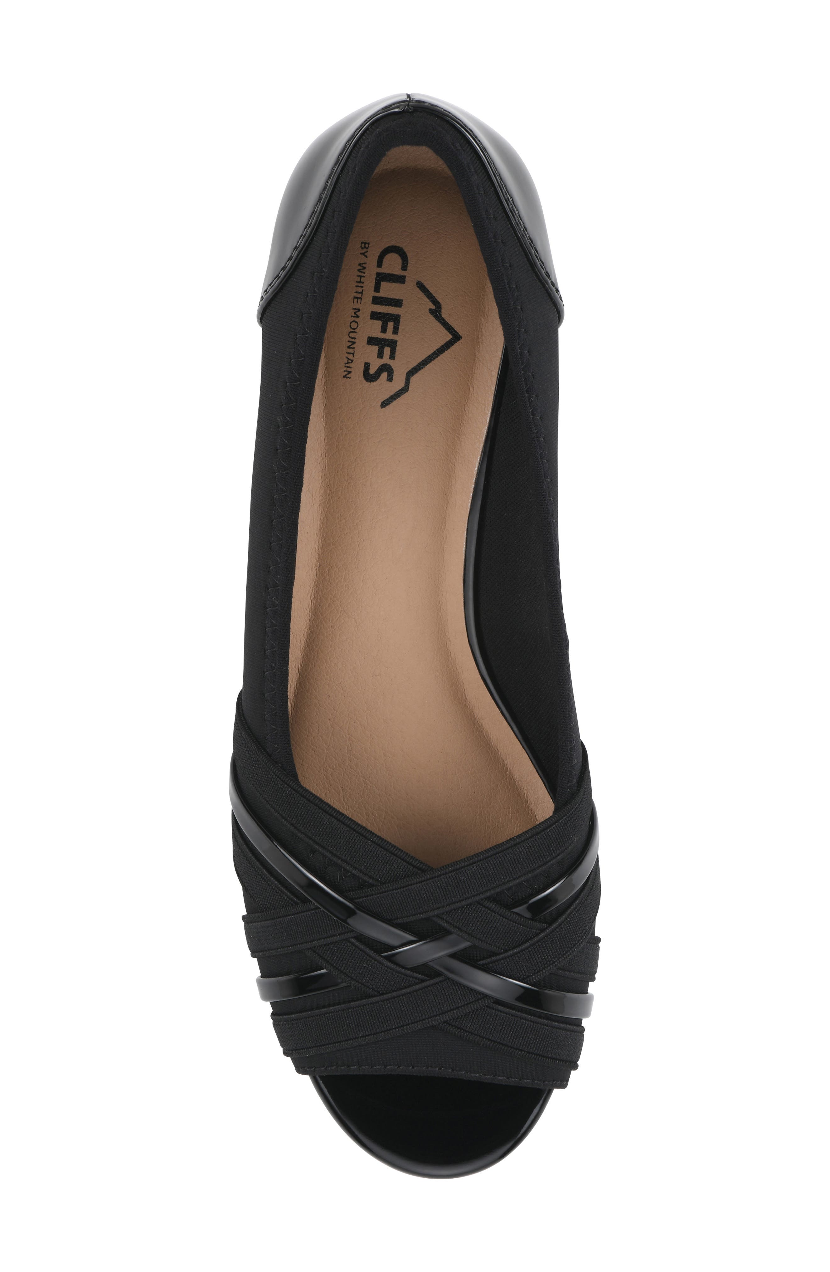 CLIFFS BY WHITE MOUNTAIN Boldest Wedge Peep Toe Pump, Alternate, color, 