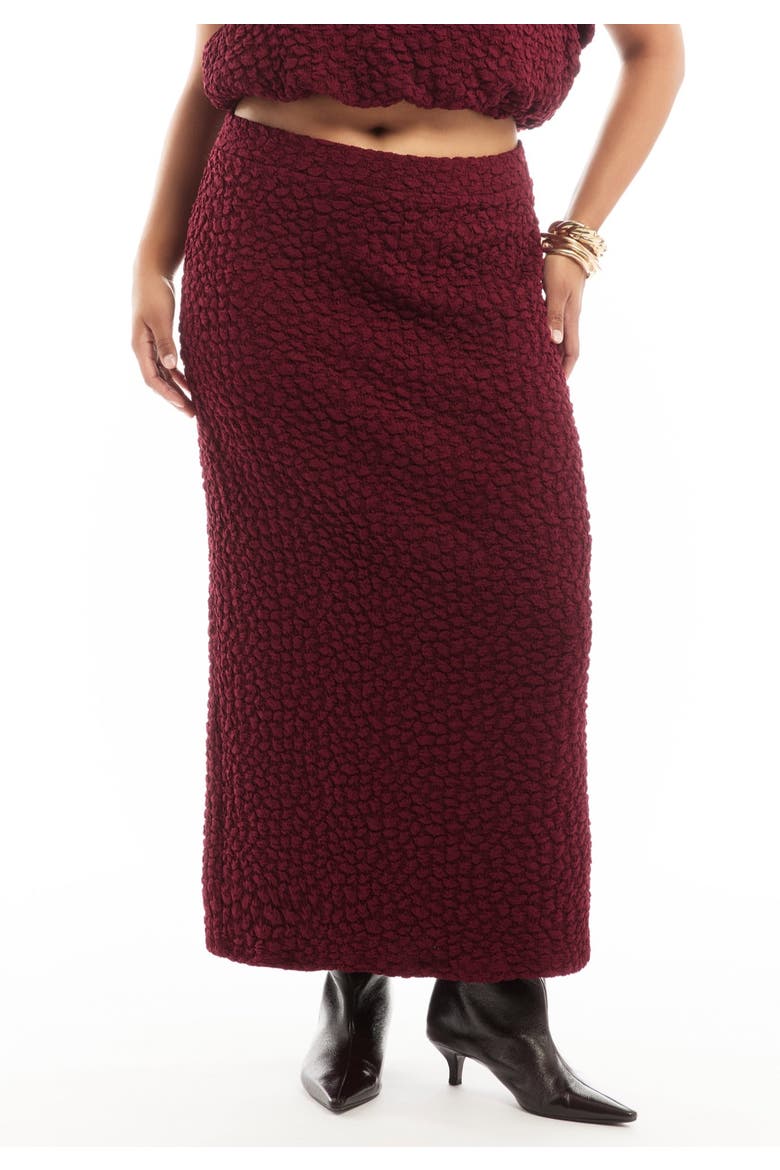 Textured Knit Column Midi Skirt, Alternate, color, PICKLED BEET
