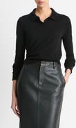 Vince Wool Blend Polo Sweater