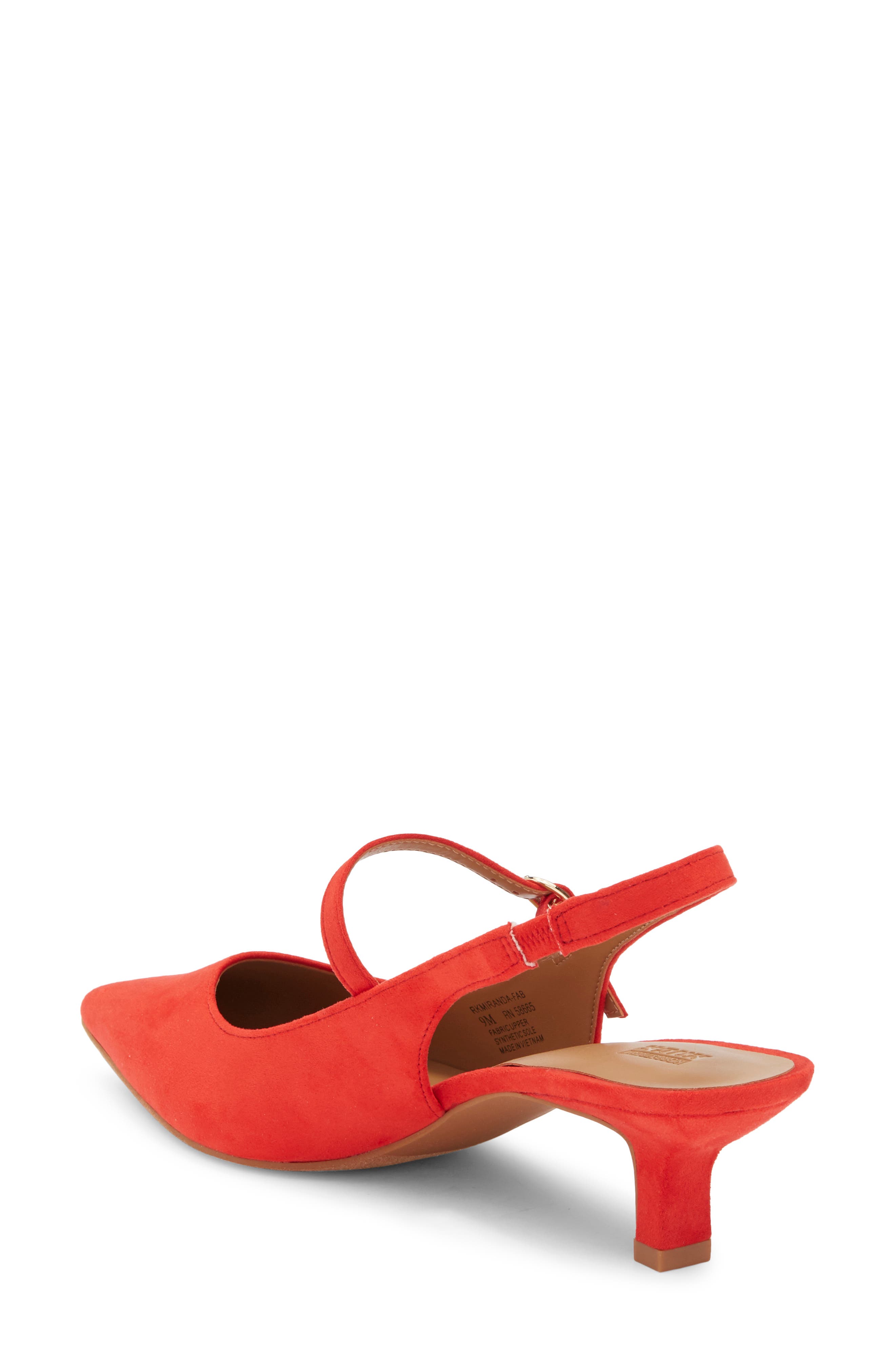 Miranda Slingback Pump, Alternate, color, RED TOMATO