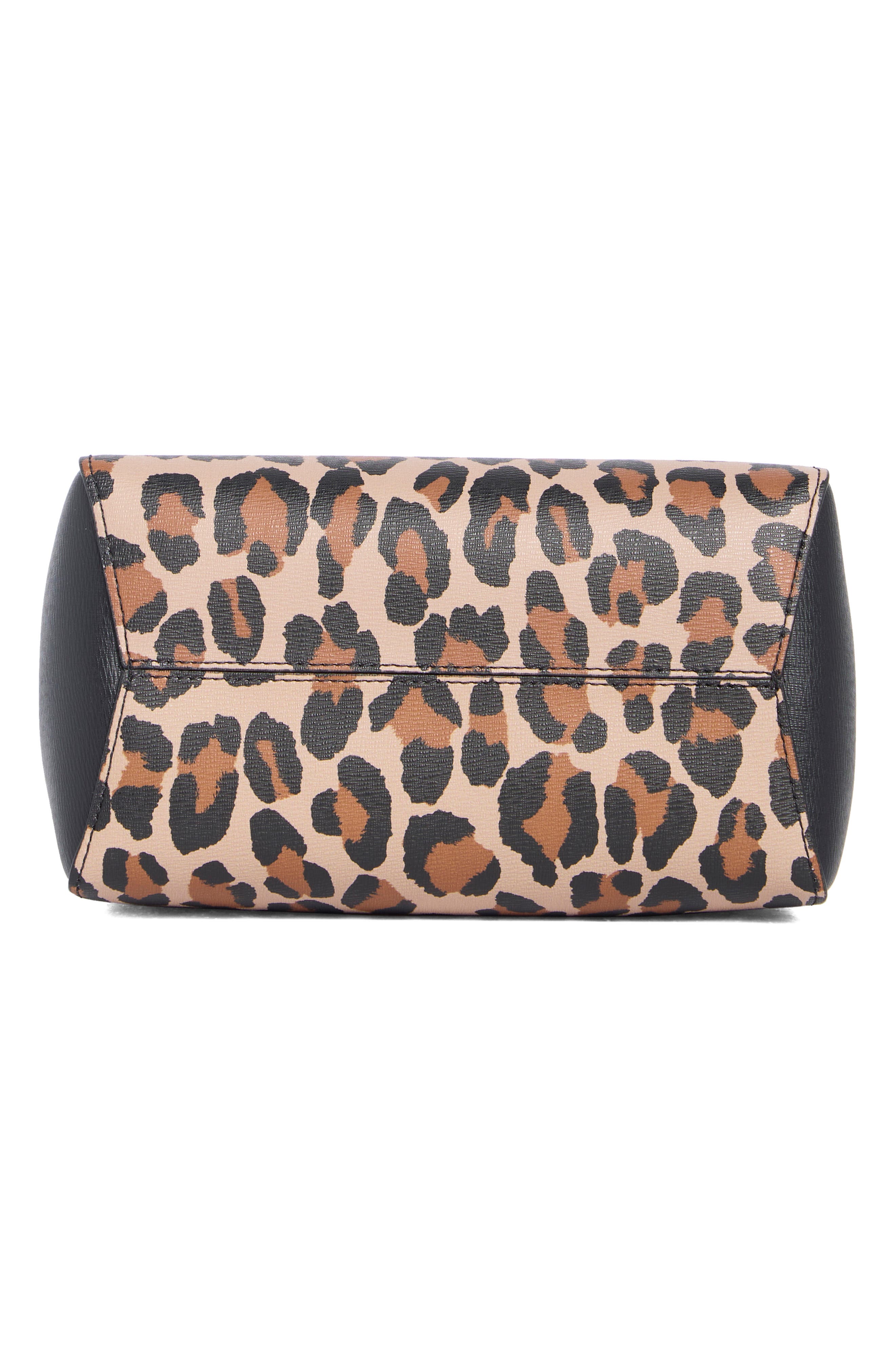 phoebe leopard print shoulder bag, Alternate, color, BROWN MULTI