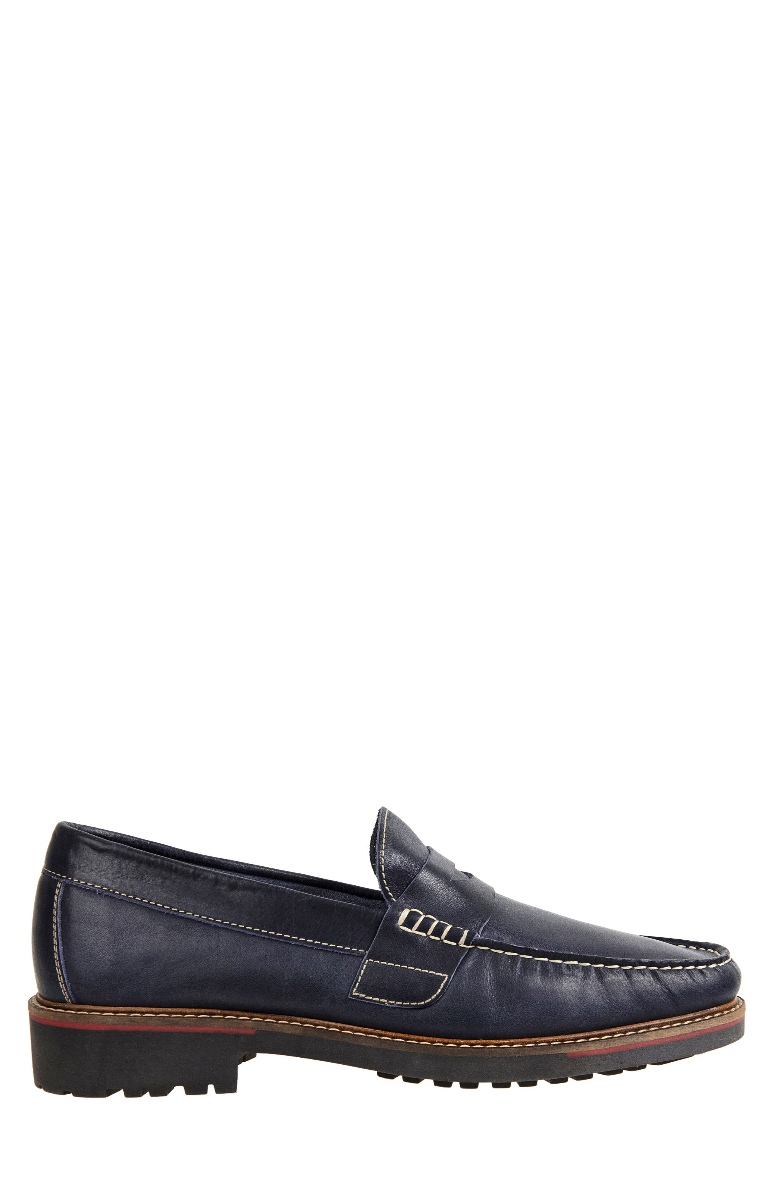 Roland Penny Loafer, Alternate, color, NAVY