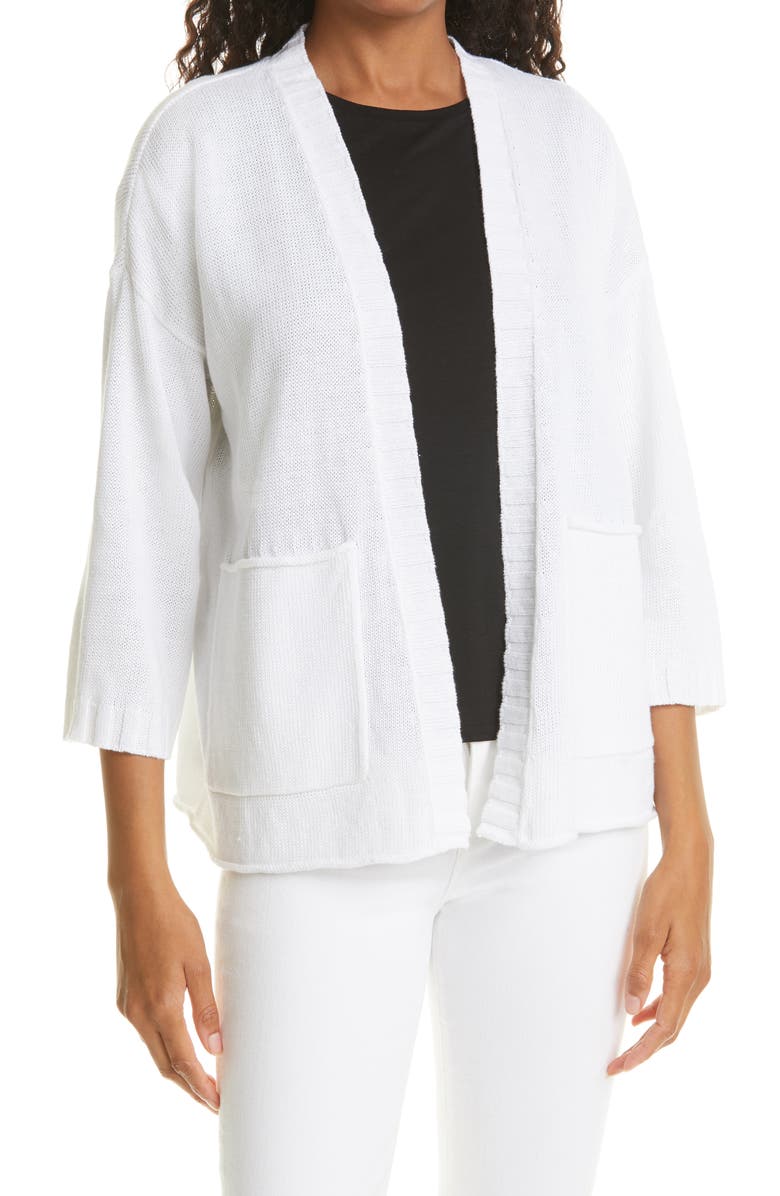 Eileen Fisher Open Front Cardigan, Main, color,