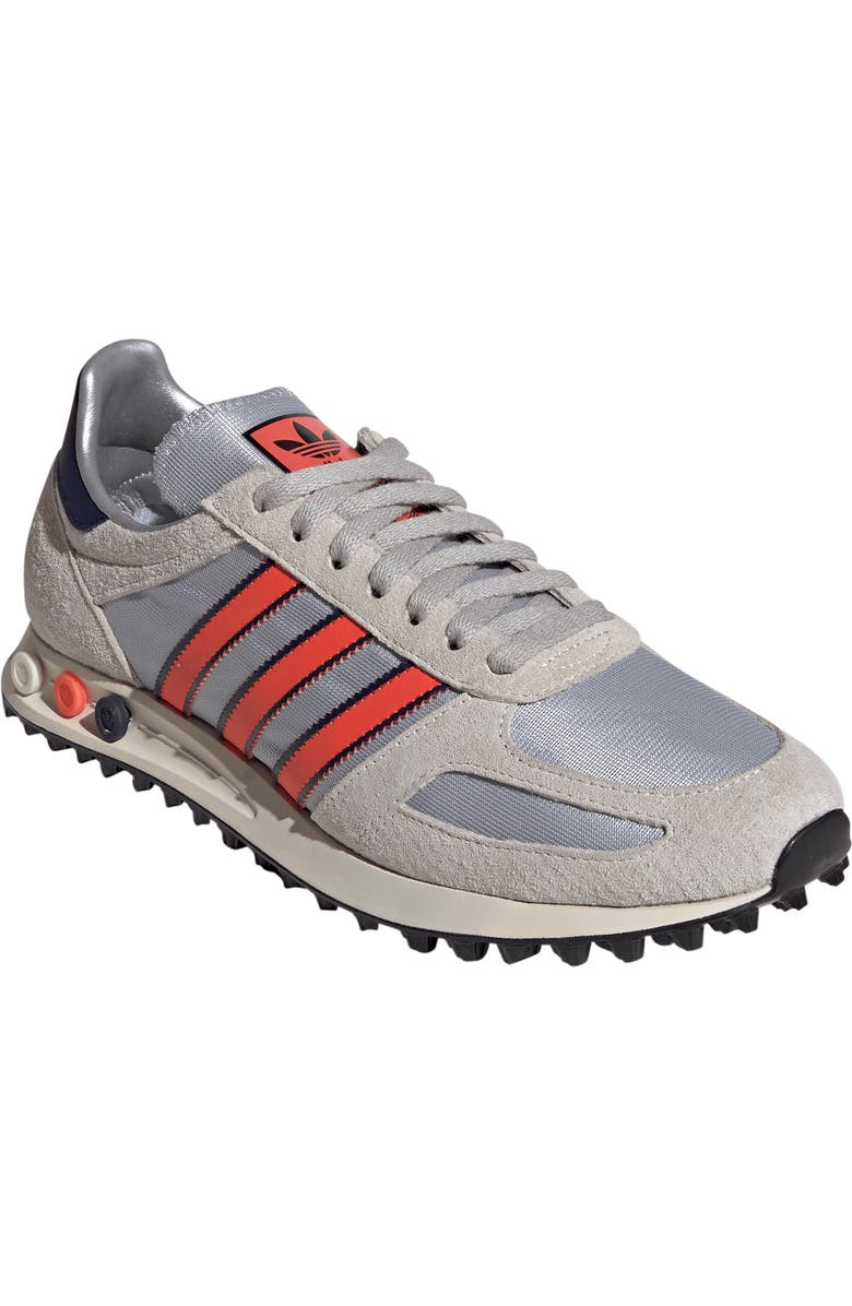adidas Gender Inclusive LA Trainer OG Made in USA Sneaker, Main, color, Silver Metallic/ Dark Blue