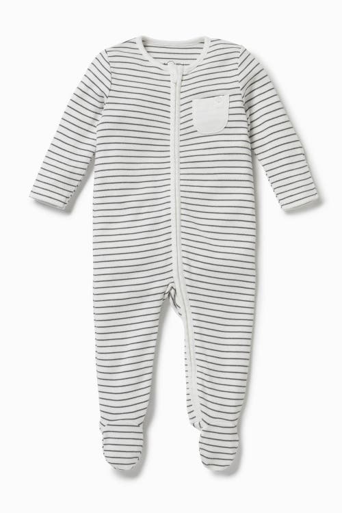 Mori Two Way Zip-up Sleepsuit In Gray
