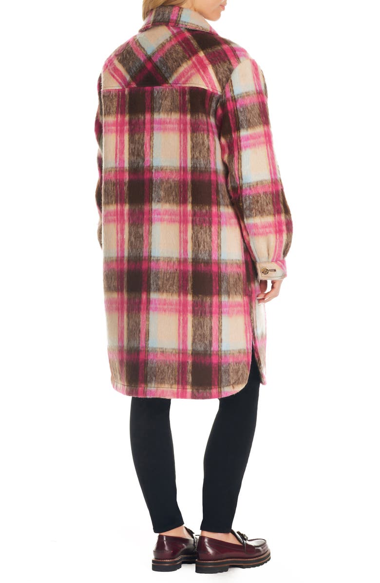 Sanctuary Plaid Longline Shacket, Alternate, color,