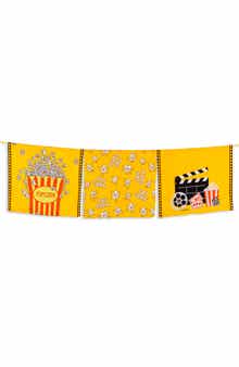 The Movie Night Set of 3 Cotton Kitchen Towels