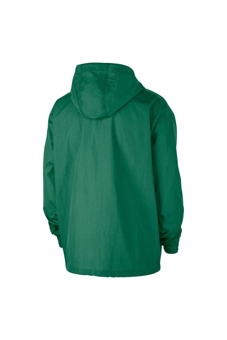 Men's Nike  Green Boston Celtics Courtside Premium Club Anorak Quarter-Zip Pullover Hoodie, Alternate, color, Green
