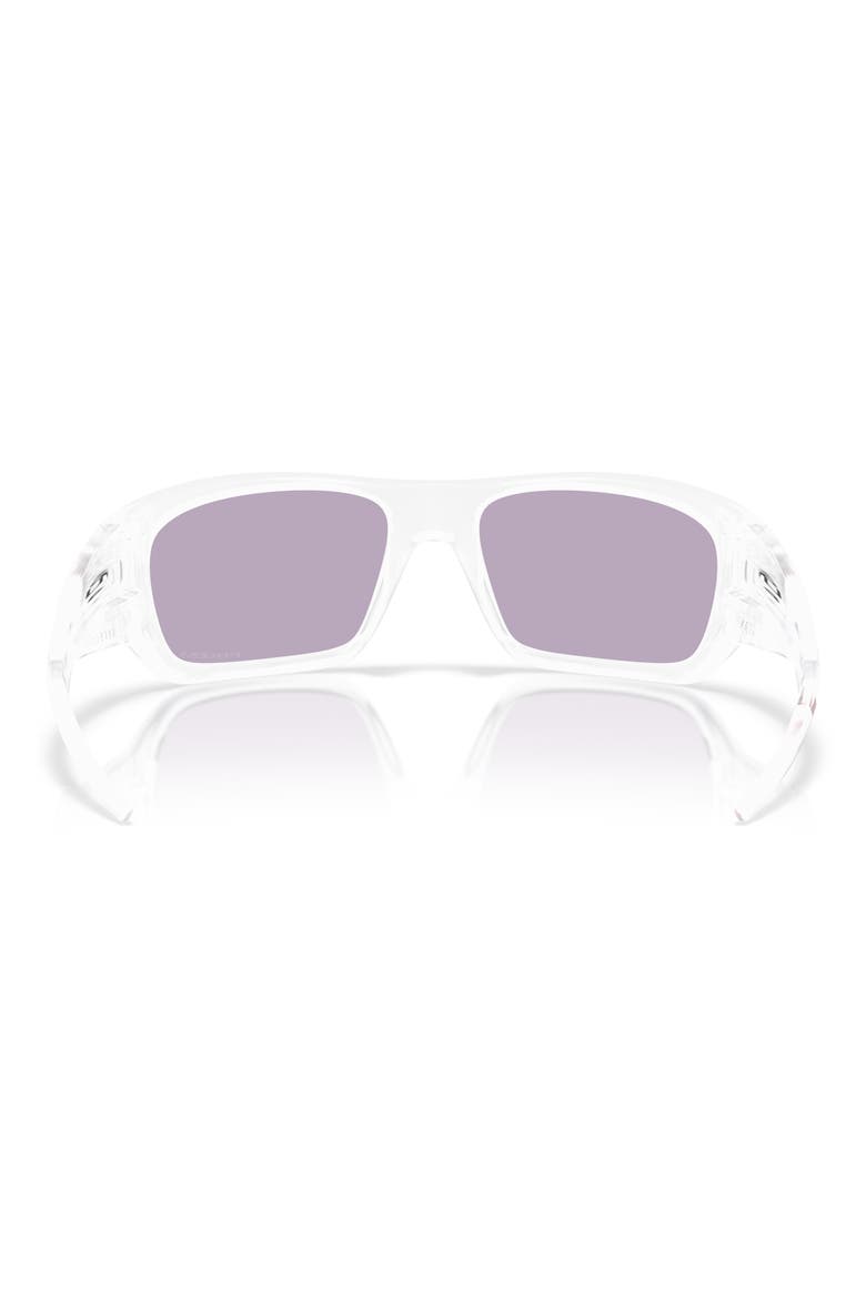 Masseter 60mm Rectangle Sunglasses, Alternate, color, MATTE CLEAR / PRIZM SLATE
