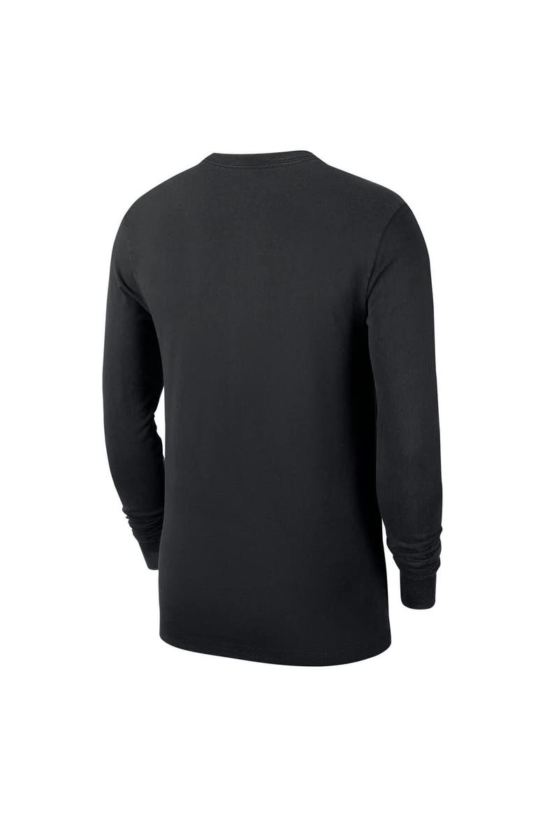 Men's Nike  Black Milwaukee Bucks Authentic Long Sleeve Practice T-Shirt, Alternate, color, Black