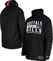 New Era Men's New Era Black Buffalo Bills Functional Fandom Balaclava Helmet Stripe Tri-Blend Hoodie