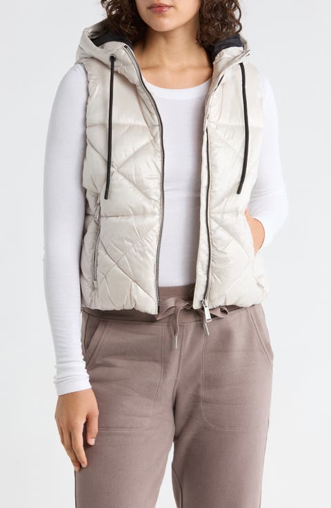 Hooded Diamond Quilted Vest