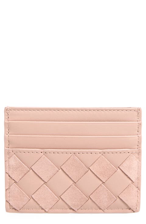Intrecciato Leather Card Case