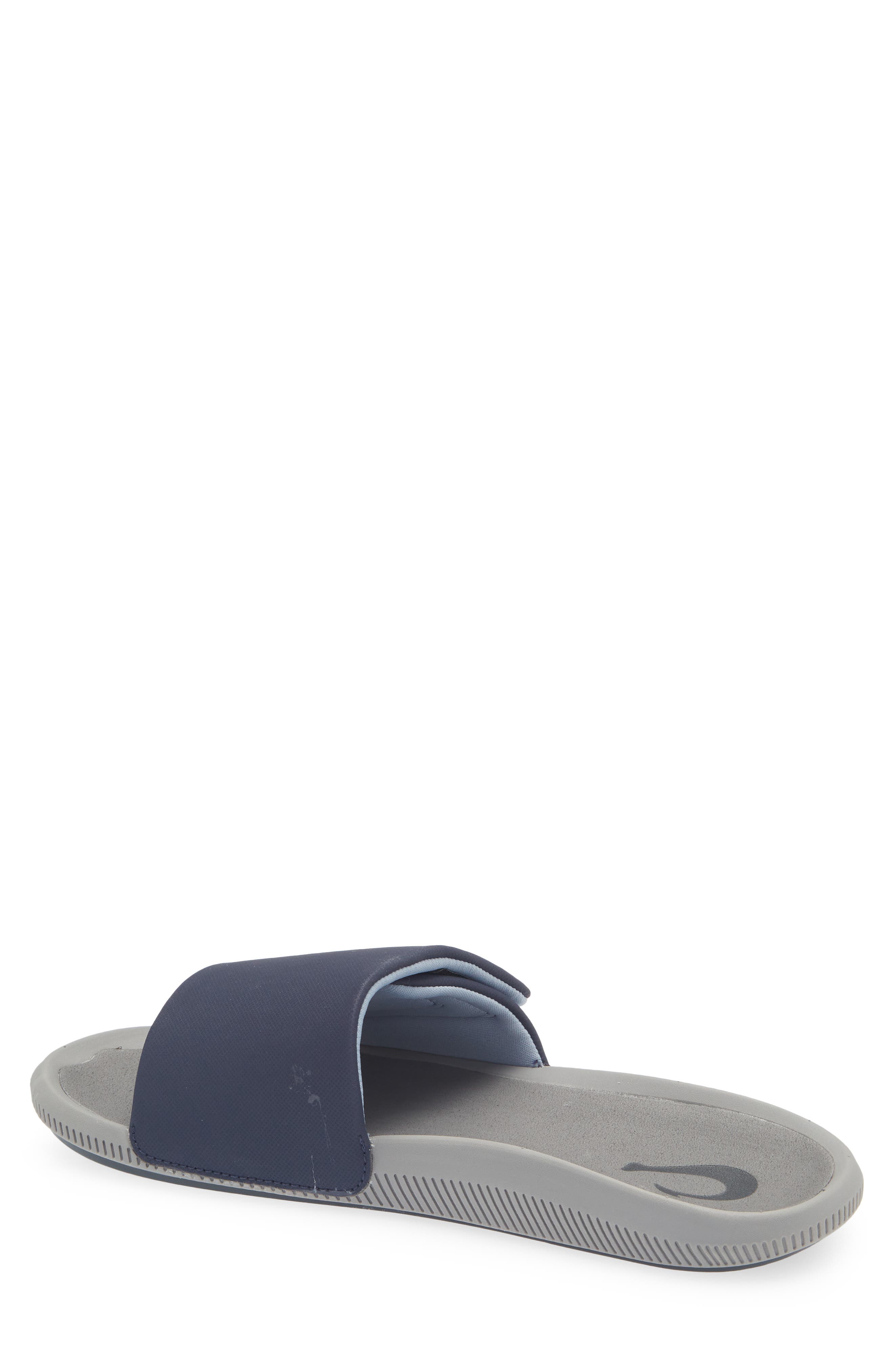 Ulele Water Resistant Slide Sandal, Alternate, color, BLUE DEPTH / CHARCOAL