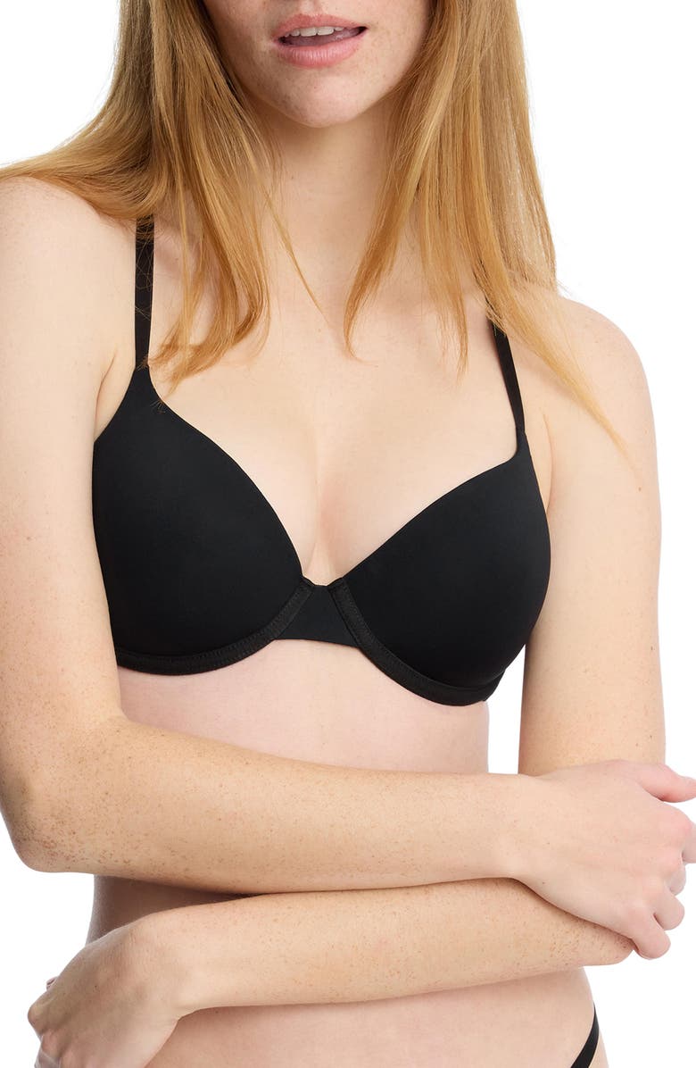 Skarlett Blue Insider Convertible T-Shirt Bra, Alternate, color, Black