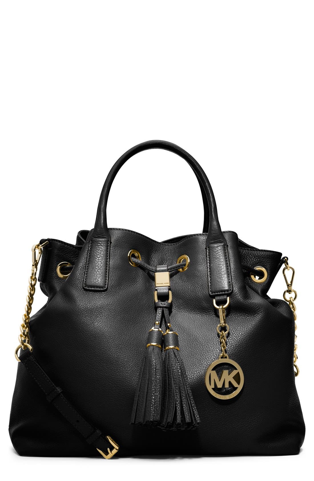 MICHAEL Michael Kors 'Medium' Drawstring Satchel, Main, color, 