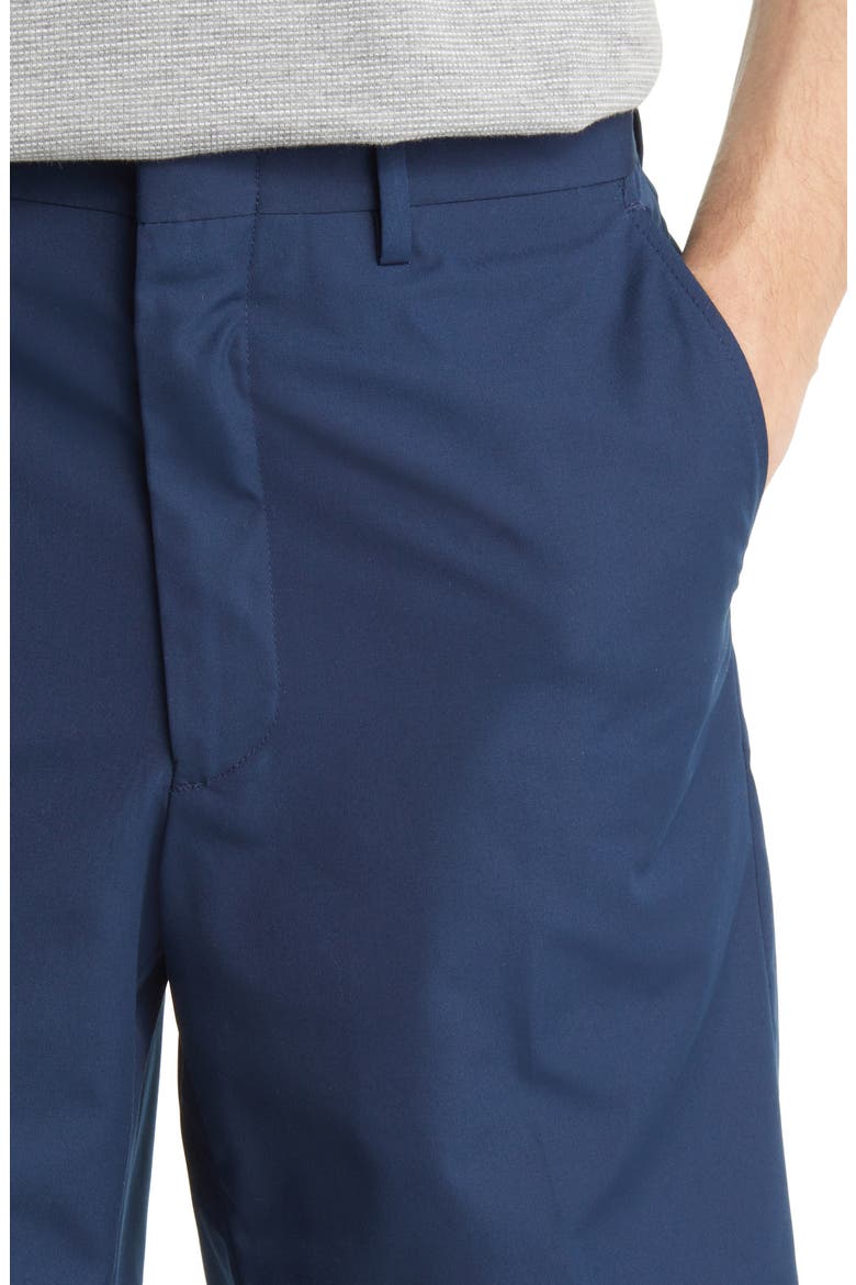 Prime Poplin Flat Front Shorts, Alternate, color, NAVY