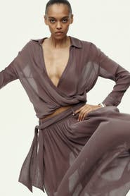H&M Wrap blouse