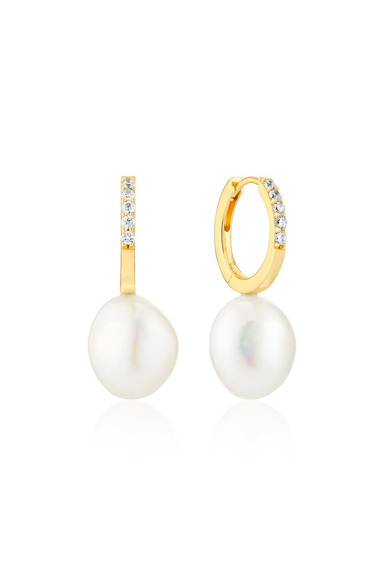 Earrings Padua Uno, Main, color, 18k Gold Plate