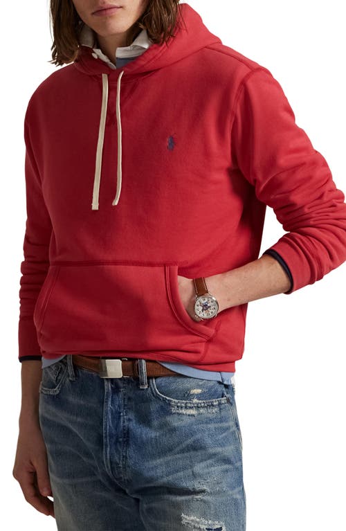 Polo Ralph Lauren Cotton Blend Fleece Hoodie In Red