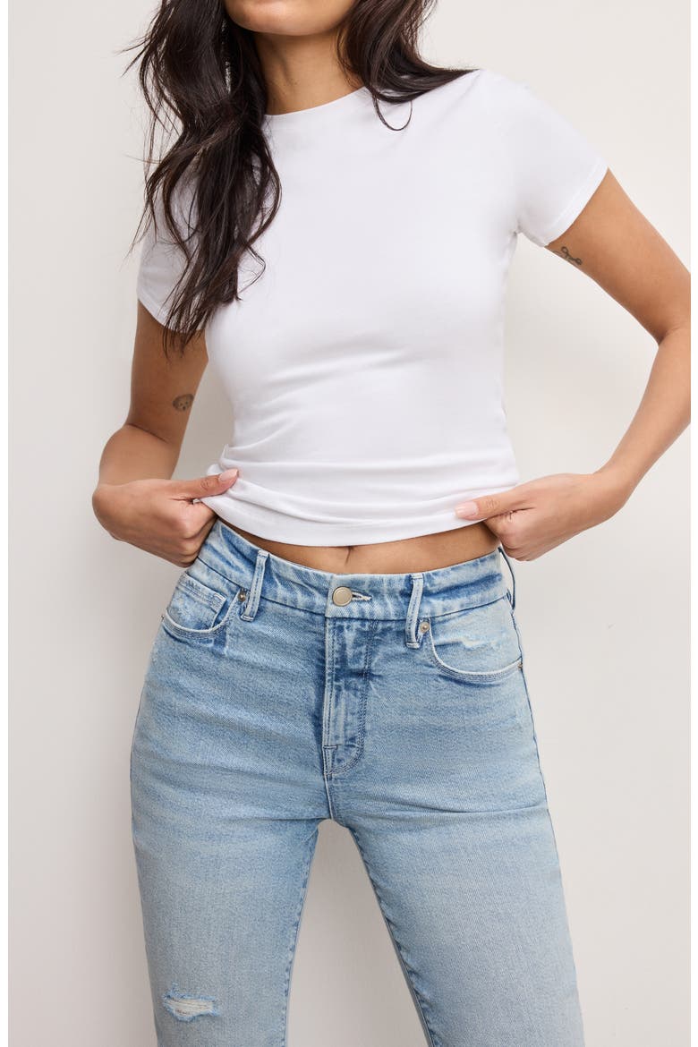 Good Classic High Waist Bootcut Jeans, Alternate, color, INDIGO960