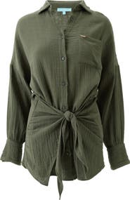 Melissa Odabash Sara Long Sleeve Cover-Up Dress