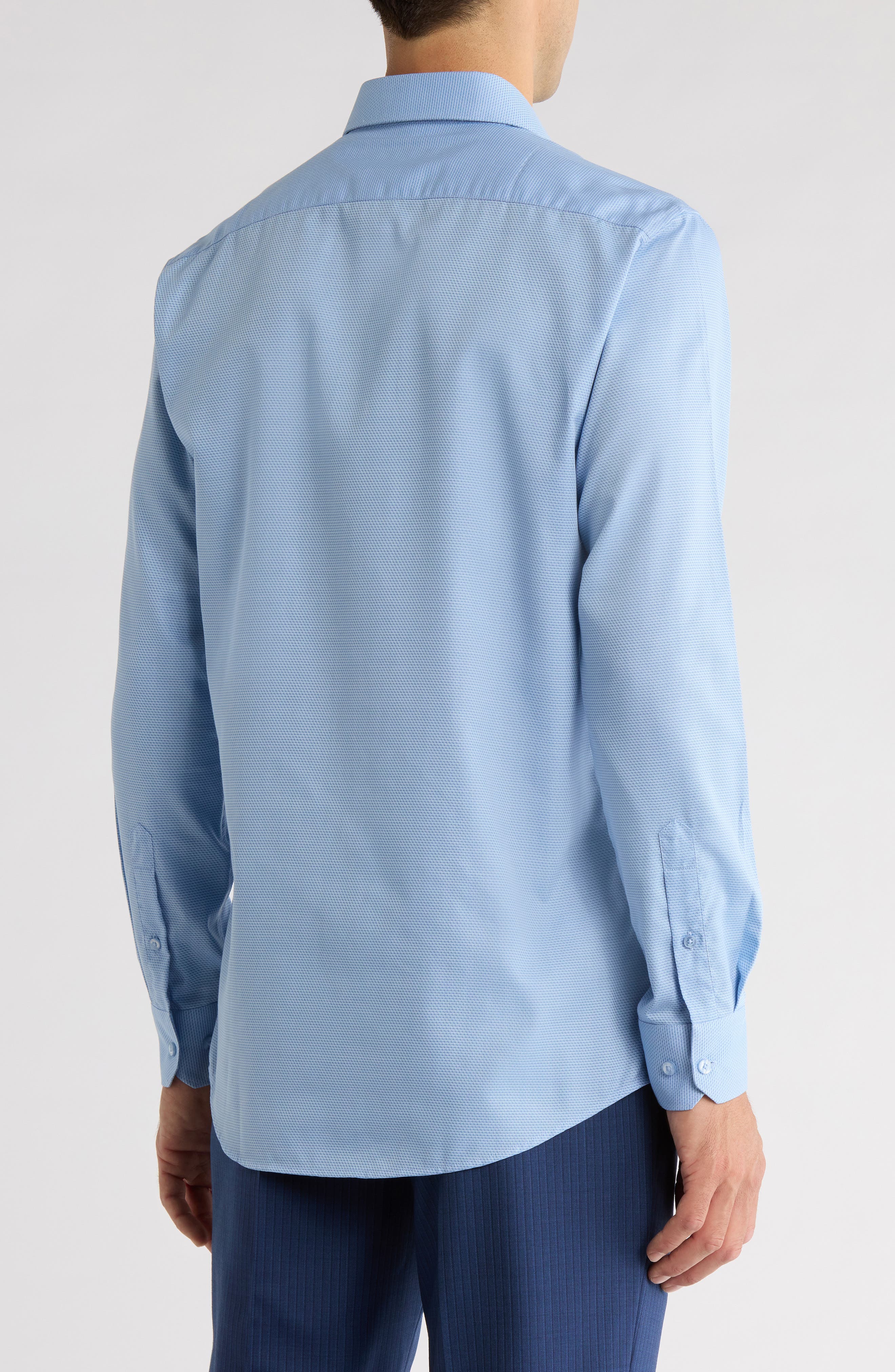 Perry Ellis Slim Fit Double Edge Texture Dress Shirt (Men) | Nordstromrack