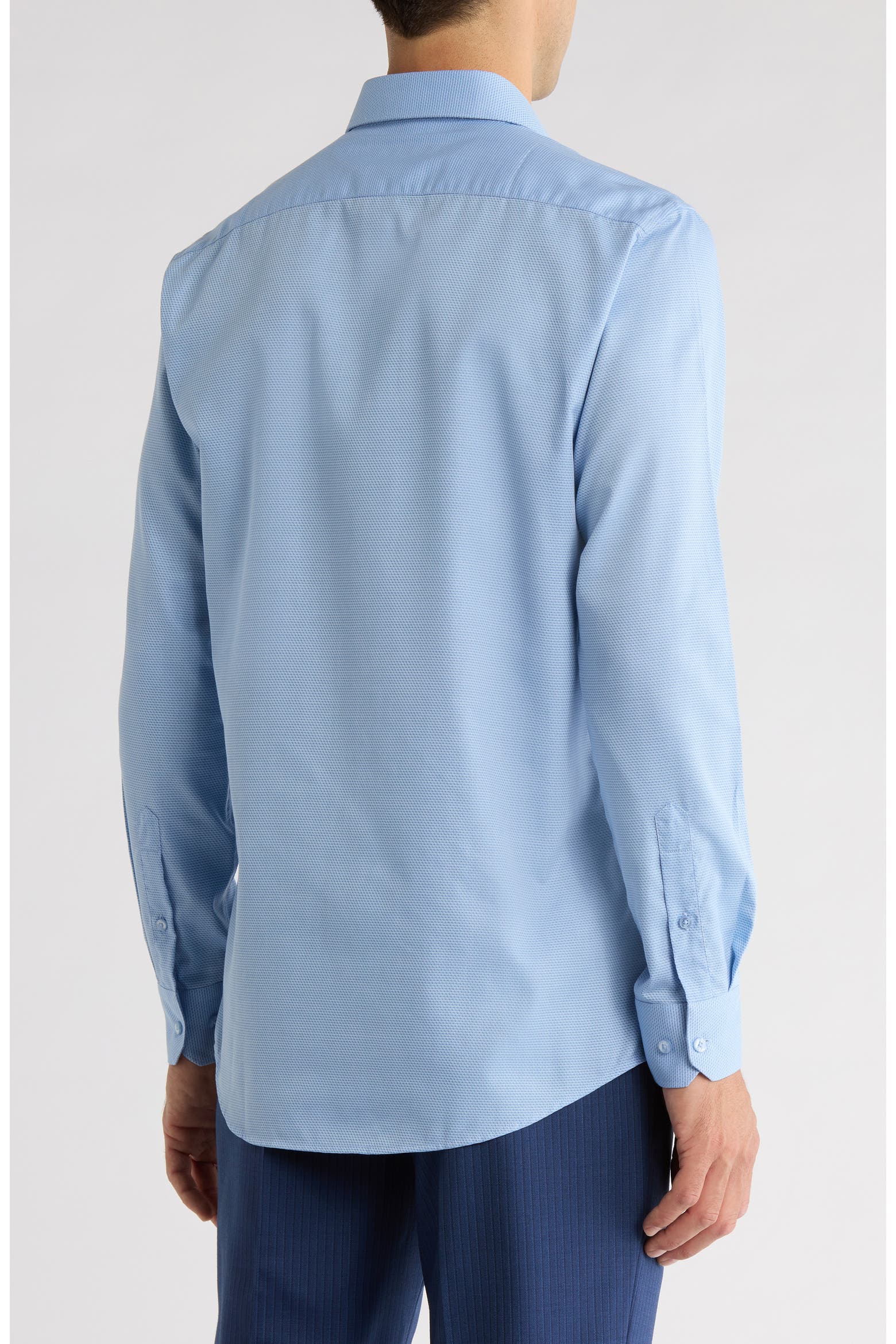 Perry Ellis Slim Fit Double Edge Texture Dress Shirt (Men) | Nordstromrack