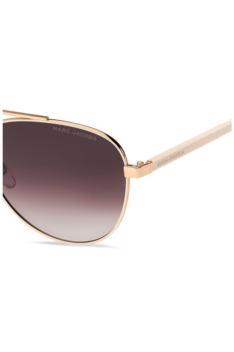 60mm Gradient Aviator Sunglasses, Alternate, color, 0VVP-HA