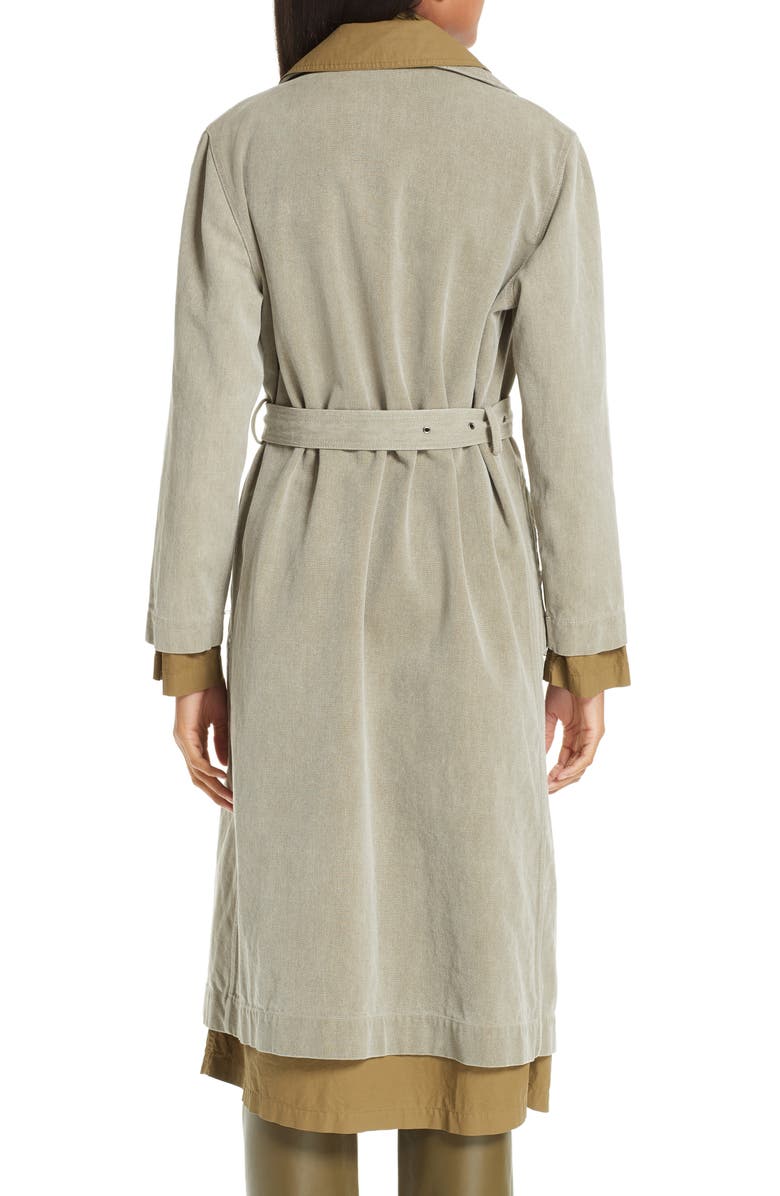 Sies Marjan Devin Layered Cotton Canvas Trench Coat, Alternate, color, 