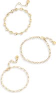 BaubleBar Set of 3 Chain Bracelets