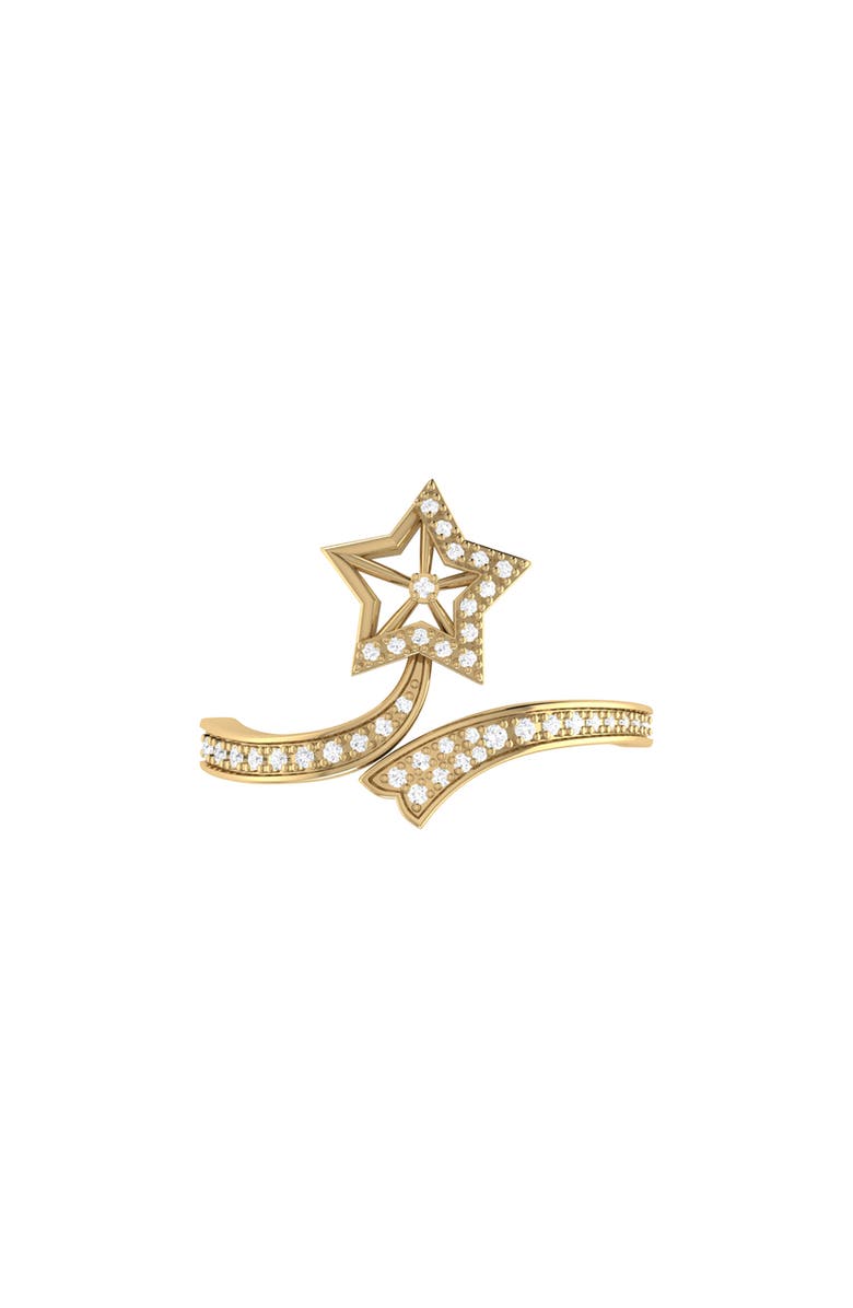 LuvMyJewelry Stars Entwined Sterling Silver Diamond Ring, Alternate, color, 14Kt Gold Vermeil On Sterling