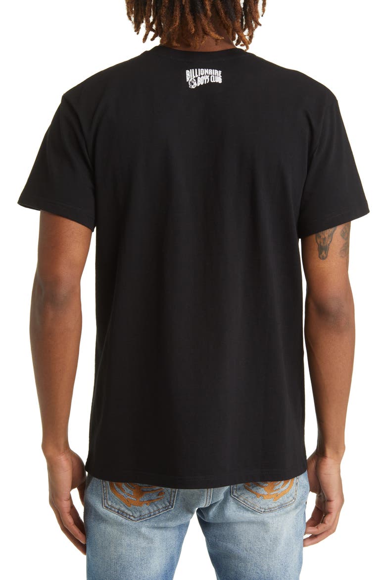Blueprint Cotton Graphic Tee, Alternate, color, BLACK