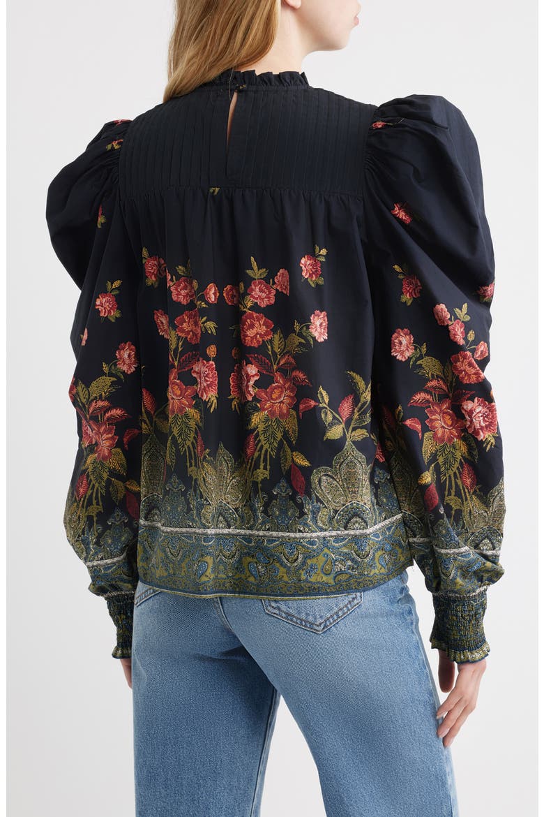 Irina Floral Organic Cotton Top, Alternate, color, EGLANTINE PRINT