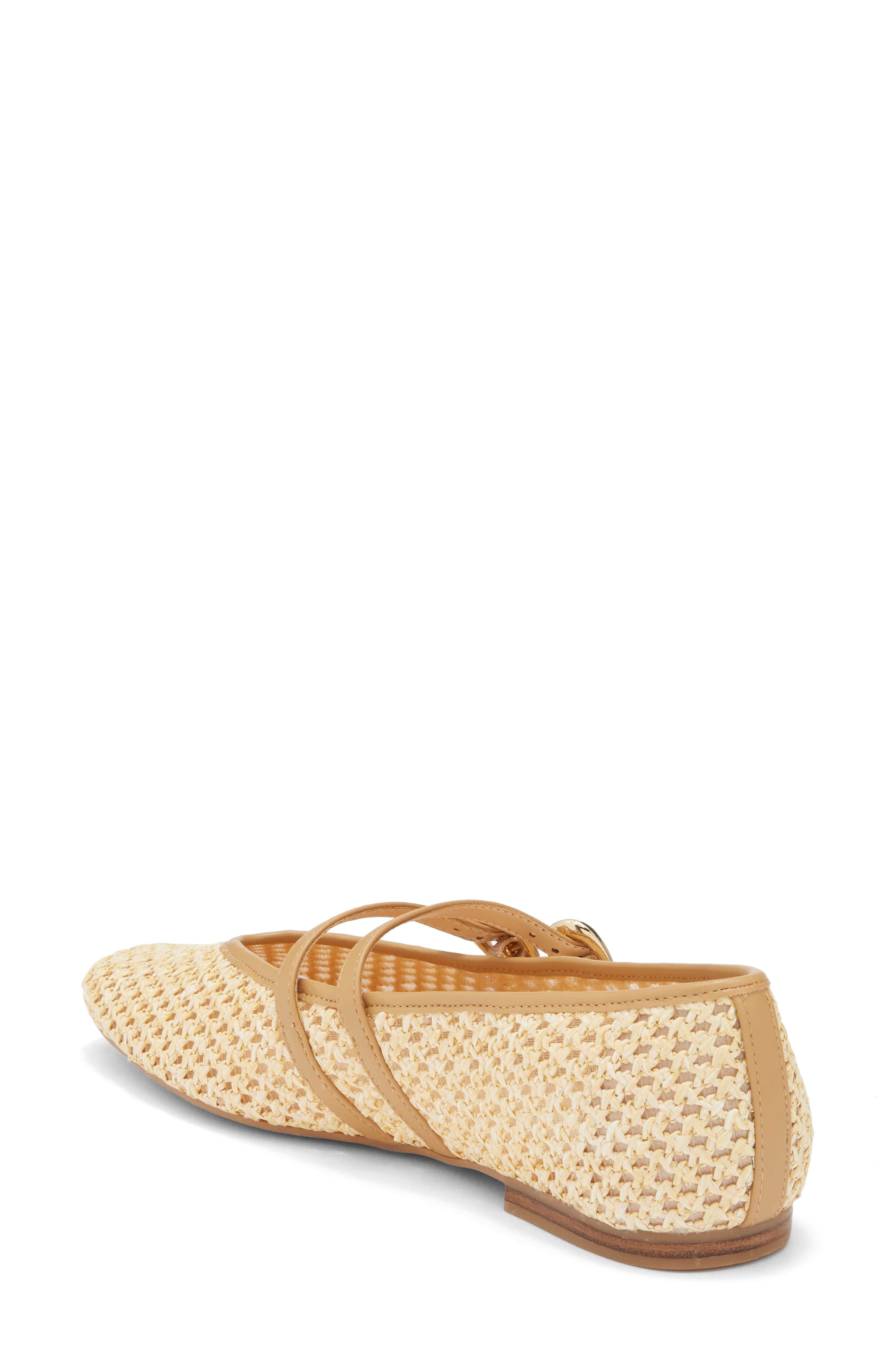 Alenia Woven Mary Jane Flat, Alternate, color, NATURAL RAFFIA