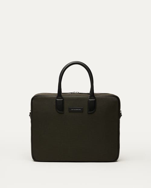 Want Les Essentiels De La Vie Want Les Essentiels Lesage Organic Cotton Canvas Computer Bag In Green