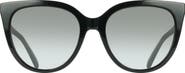 FERRAGAMO 56mm Gradient Cat Eye Sunglasses