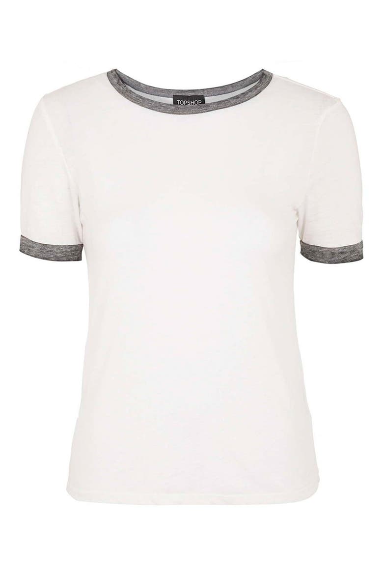 Burnout Ringer Tee, Alternate, color, WHITE MULTI