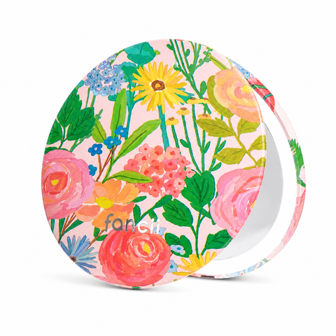 Mini Taylor LED Compact Mirror - Vibrant Florals