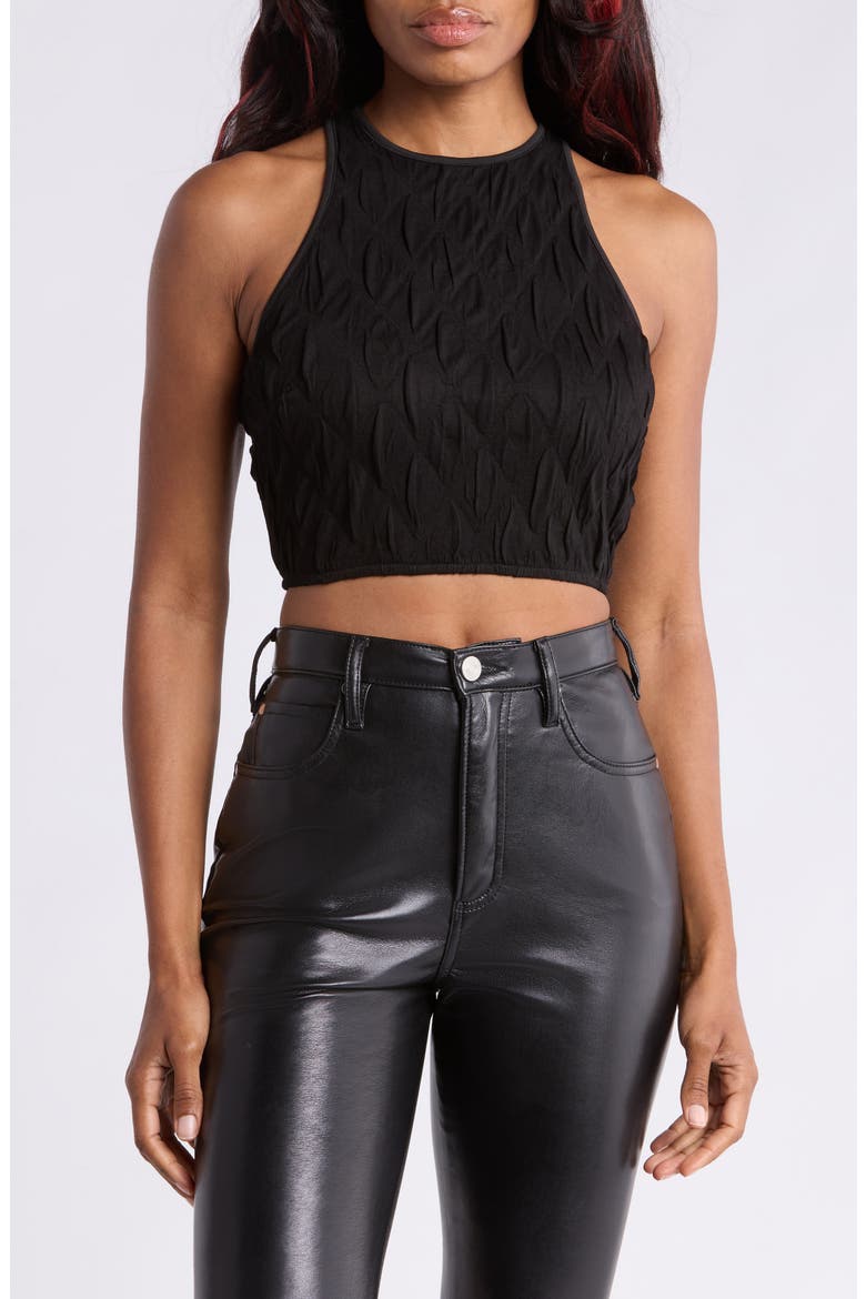 Runia Crop Tank top, Main, color, BLACK