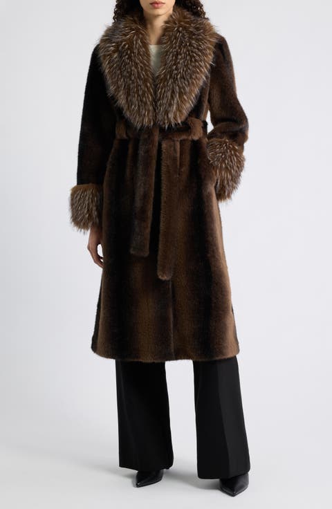 The Jones Speckled Faux Fur Coat