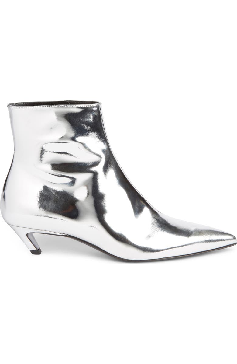 Balenciaga Metallic Pointy Toe Bootie, Alternate, color,