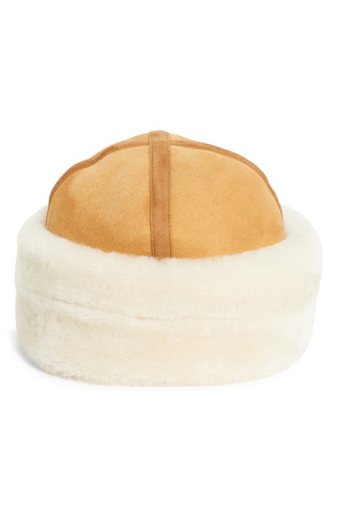 Plush Genuine Shearling Hat