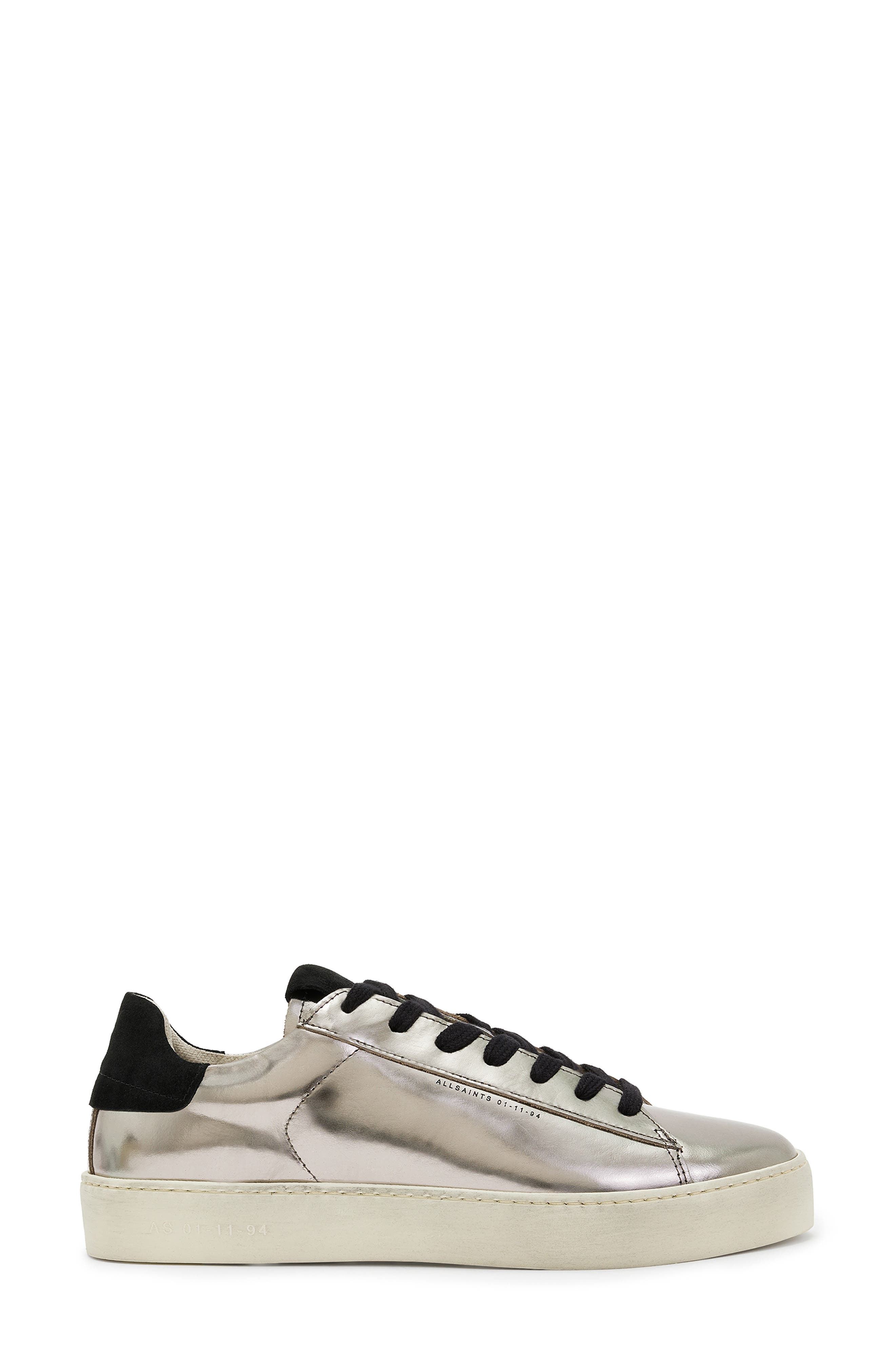 Shana Metallic Sneaker, Alternate, color, SILVER